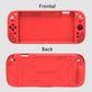 Red silicone protective case for Nintendo Switch 2, front and back shell with port openings