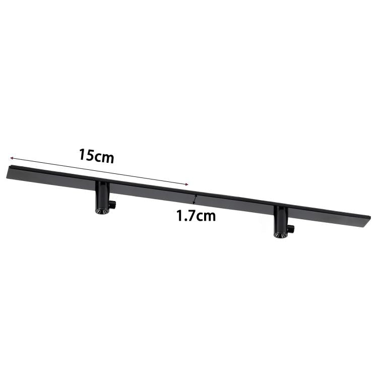 Black mixer accessory hook rail with 15 cm length and 1.7 cm size