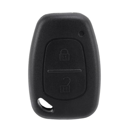 Black car remote key fob case with lock and unlock icons