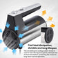 Electric beater mixer with side vent fan design on the black-and-silver motor