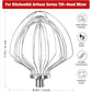 Stainless steel wire whisk attachment with polished drive coupler for tilt-head mixers