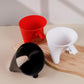 Red, white, and black flour funnel attachments with side chutes