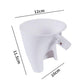 White flour funnel attachment with size markings: 12 cm x 11.5 cm x 10 cm