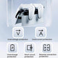 White dual controller charging dock with safety protection indicators