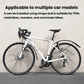 Bike with installed front and rear black extended mudguards