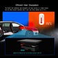 Car navigation system heat dissipation diagram with temperature indicators