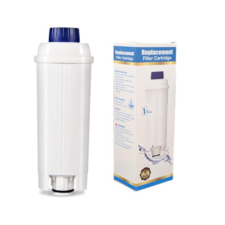 White coffee machine replacement filter cartridge with blue top, single unit