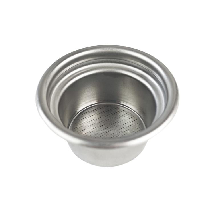 Stainless steel 4-cup portafilter basket filter with fine perforations