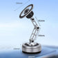Adjustable vacuum suction magnetic phone holder stand with metal arm and base