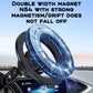 Magnetic phone holder ring with glowing coil detail and metal support arm