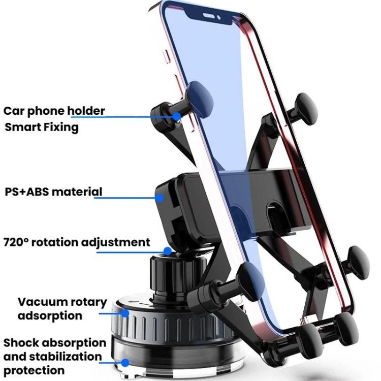 Rotating Car Phone Mount Universal Suction Cup Navigation Holder