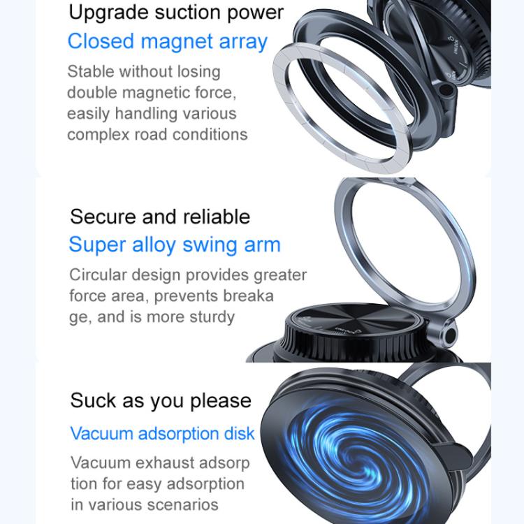 M11 Magnetic Car Phone Holder Foldable Dashboard Mounting Navigation Holder