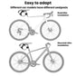 Bike seatpost mounting bracket shown for road bike and mountain bike installation