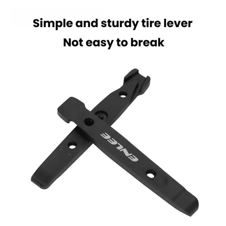 Black ENLEE tire lever with sturdy fork design for bicycle tire removal