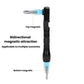 Two-way magnetic bicycle repair tool with top and bottom magnetic tips