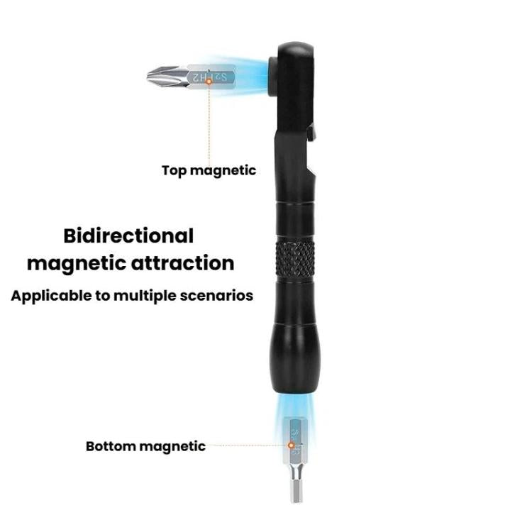 Two-way magnetic bicycle repair tool with top and bottom magnetic tips