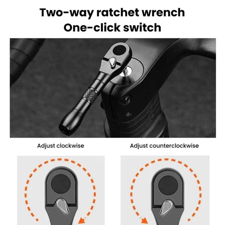Two-way ratchet wrench with one-click switch and textured handle grip