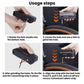 Bicycle tire repair tool kit with fork needle and vulcanized rubber strips