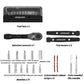 ENLEE bicycle tool set with tool box, ratchet wrench, tire levers, bits, and repair strips