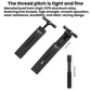 Bike brake caliper piston reset tool, black aluminum body with screw and pull handle