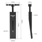 Bike brake caliper piston reset tool size diagram, black body and threaded rod