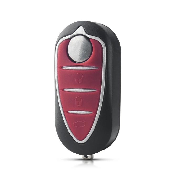 For Alfa Romeo 3-Button Folding Car Key Shell With SIP22 Blade