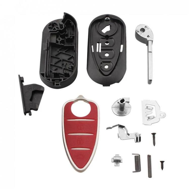 For Alfa Romeo 3-Button Folding Car Key Shell With SIP22 Blade