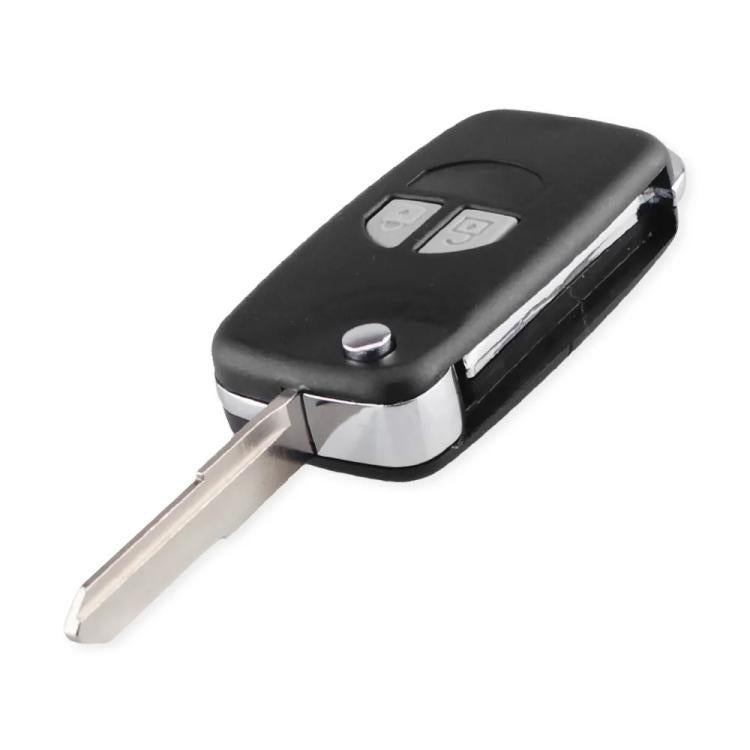 For Suzuki SX4 Straight Blade Folding Side Keyless Entry Car Key Fob Case