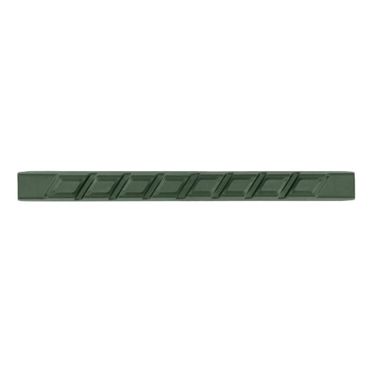 Bike chain anti-scratch protective strip, dark green 3D relief pattern, long adhesive strip