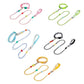 Multi-functional pet double-section P-shaped leash and collar set, assorted colors