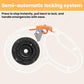 Automatic retractable dog leash spool and locking system with black central mechanism