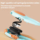 Light blue automatic retractable leash with orange accent, black retracting coil mechanism
