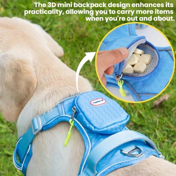 Together X9 Pet Anti-Escape Reflective Harness Vest With Backpack, S, M, L, XL