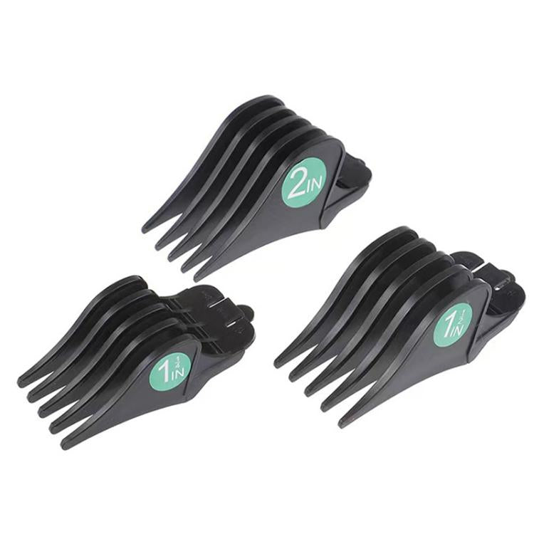 Black 1in and 2in guide comb set for Wahl trimmers