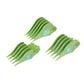 Green 1in and 2in guide comb set for Wahl trimmers