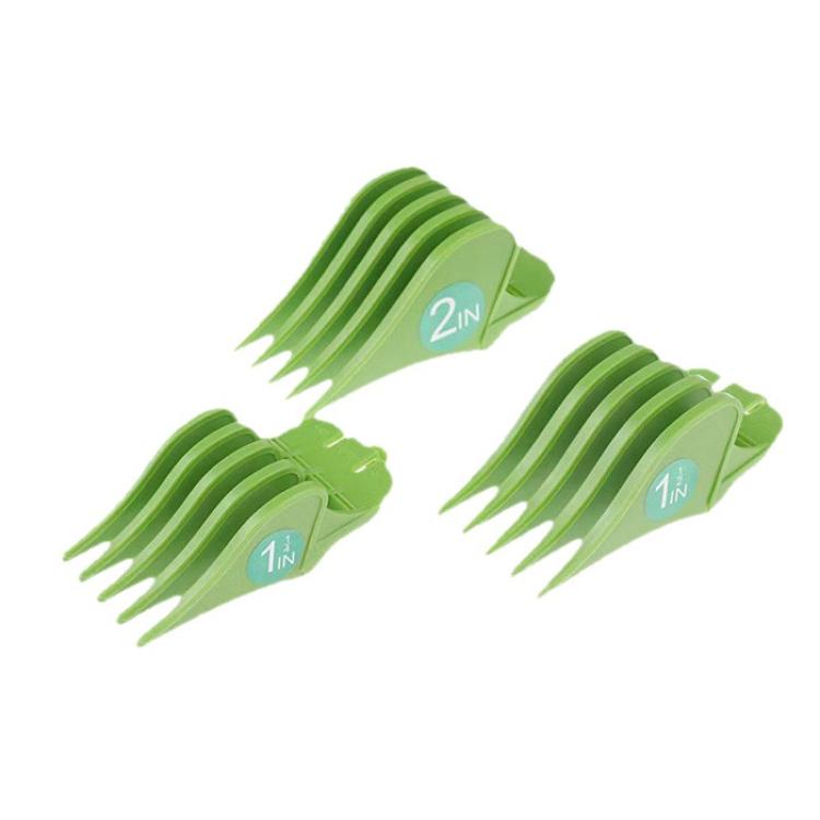 Green 1in and 2in guide comb set for Wahl trimmers