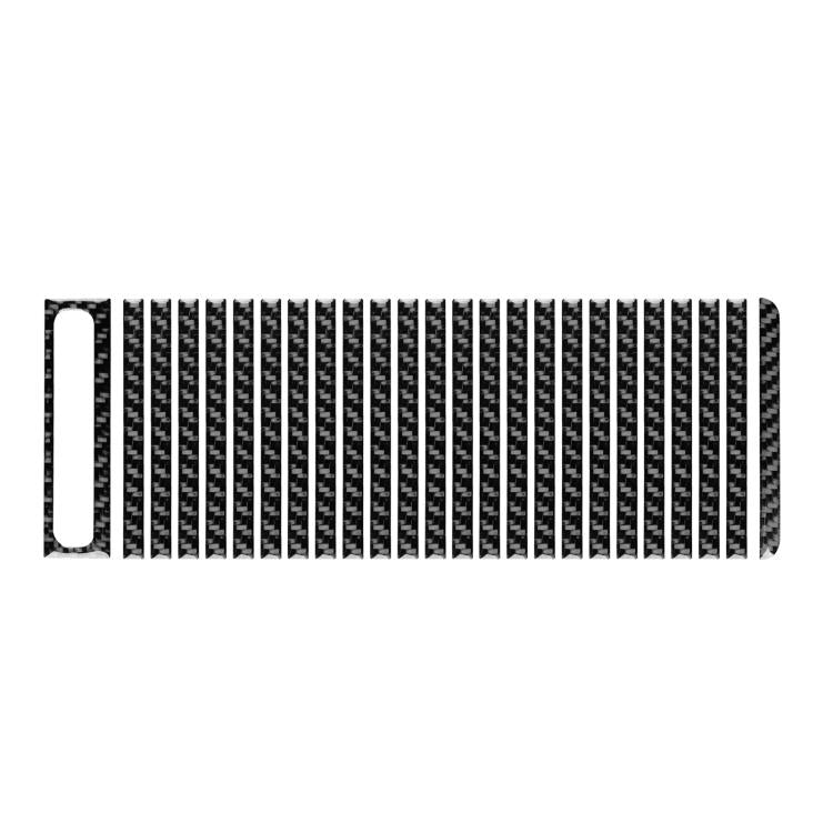 Left-hand-drive storage compartment cover stickers, black striped texture with oval cutout
