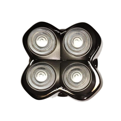 4-head electric shaver replacement blade head with four circular foil cutters