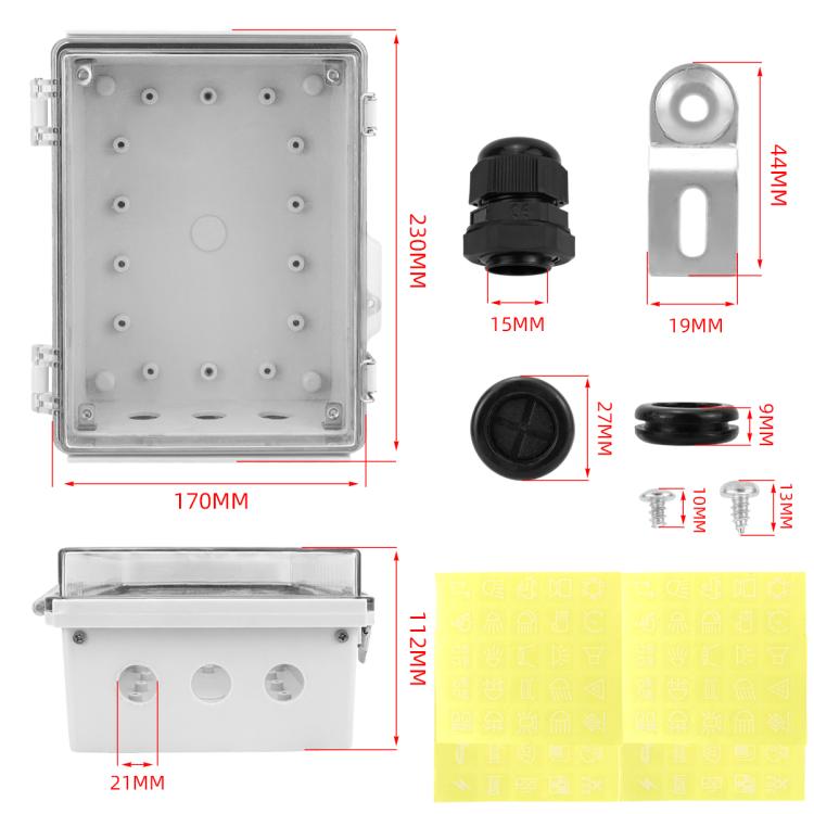 5+3 Position Rocker Switch Power Panel With Waterproof Electrical Box, Model A, Model B