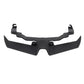 Black bird beak lower headlight fairing spoiler with side tabs and center notch.