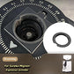 Anti-popcorn anti-static burr carrier disc installed at grinder hopper