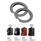 Anti-popcorn anti-static burr carrier ring with compatible espresso grinders
