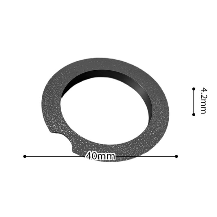 Gray speckled burr carrier ring, 40mm and 4mm dimensions
