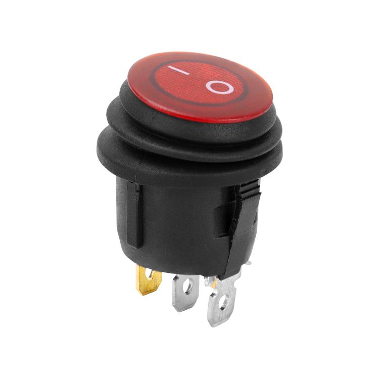 Round Waterproof Marine Panel Switch With LED Light, 1 Button Red, 2 Button Red, 3 Button Red, 4 Button Red, 5 Button Red, 6 Button Red, 1 Button Blue, 2 Button Blue, 3 Button Blue, 4 Button Blue, 5 Button Blue, 6 Button Blue, 1 Button Green           ...