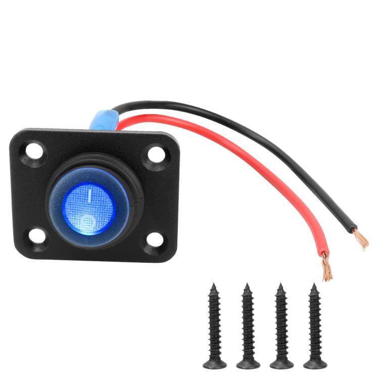Round Waterproof Marine Panel Switch With LED Light, 1 Button Red, 2 Button Red, 3 Button Red, 4 Button Red, 5 Button Red, 6 Button Red, 1 Button Blue, 2 Button Blue, 3 Button Blue, 4 Button Blue, 5 Button Blue, 6 Button Blue, 1 Button Green           ...