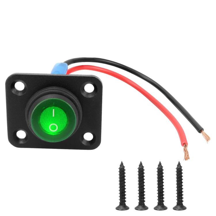 Round Waterproof Marine Panel Switch With LED Light, 1 Button Red, 2 Button Red, 3 Button Red, 4 Button Red, 5 Button Red, 6 Button Red, 1 Button Blue, 2 Button Blue, 3 Button Blue, 4 Button Blue, 5 Button Blue, 6 Button Blue, 1 Button Green           ...