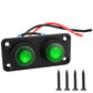 Round Waterproof Marine Panel Switch With LED Light, 1 Button Red, 2 Button Red, 3 Button Red, 4 Button Red, 5 Button Red, 6 Button Red, 1 Button Blue, 2 Button Blue, 3 Button Blue, 4 Button Blue, 5 Button Blue, 6 Button Blue, 1 Button Green           ...