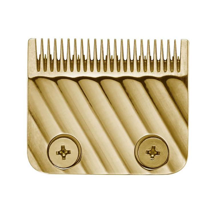 Gold replacement 2-hole clipper blades with raised teeth and two screw posts