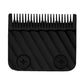 Black replacement 2-hole clipper blades with teeth and two screw posts