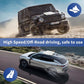 Universal magnetic mounting bracket on vehicle roof with white receiver plate